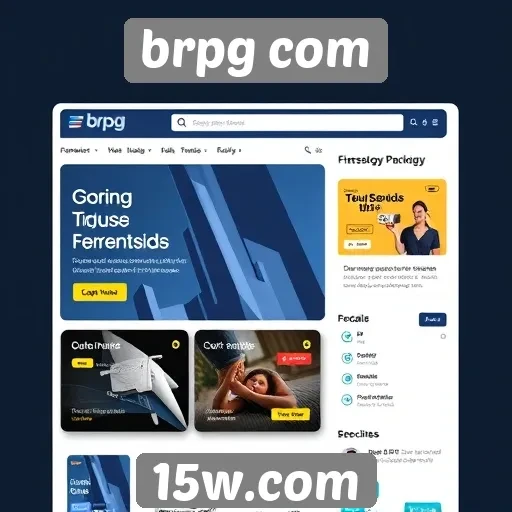 Análise da interface do site brpg com